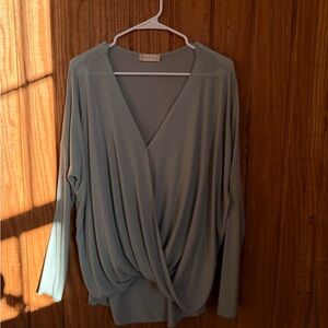Altar'd State Soft Blue Knit Top